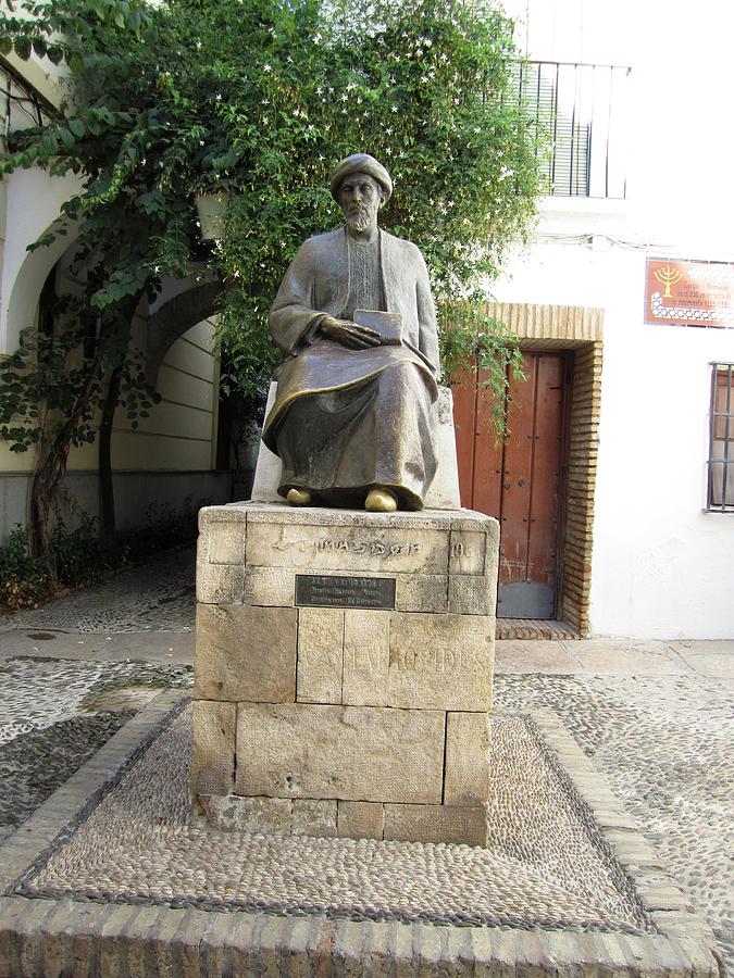 Cordoba Maimonides Statue or Moses ben Maimon aka Rambam Jewish Quarter V Spain Photograph by John Shiron