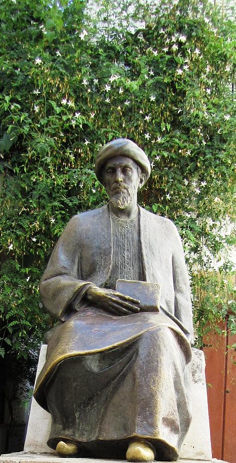 Cordoba Maimonides Statue or Moses ben Maimon aka Rambam Jewish Quarter VII Spain Photograph by John Shiron