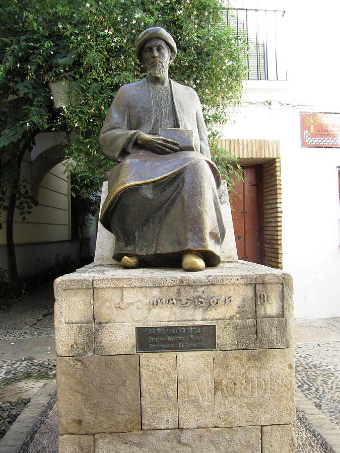 Cordoba Maimonides Statue or Moses ben Maimon aka Rambam Jewish Quarter VIII Spain Photograph by John Shiron