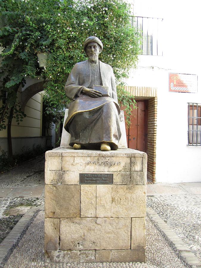 Cordoba Maimonides Statue or Moses ben Maimon aka Rambam Jewish Quarter XII Spain Photograph by John Shiron