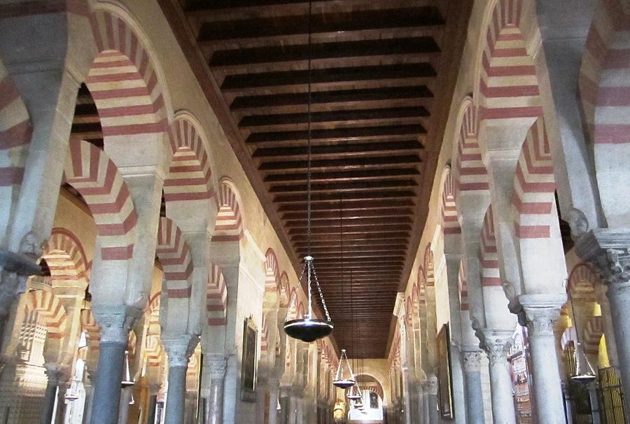 Cordoba Mosque Columns Andalusia Spain Photograph by John Shiron