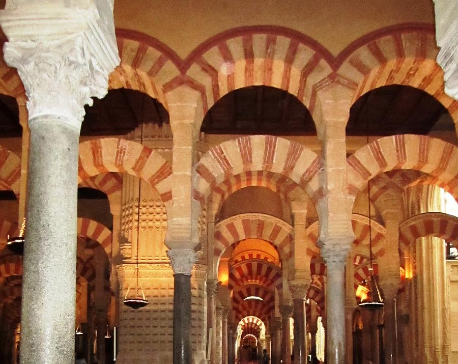 Cordoba Mosque Columns IV Andalusia Spain Photograph by John Shiron