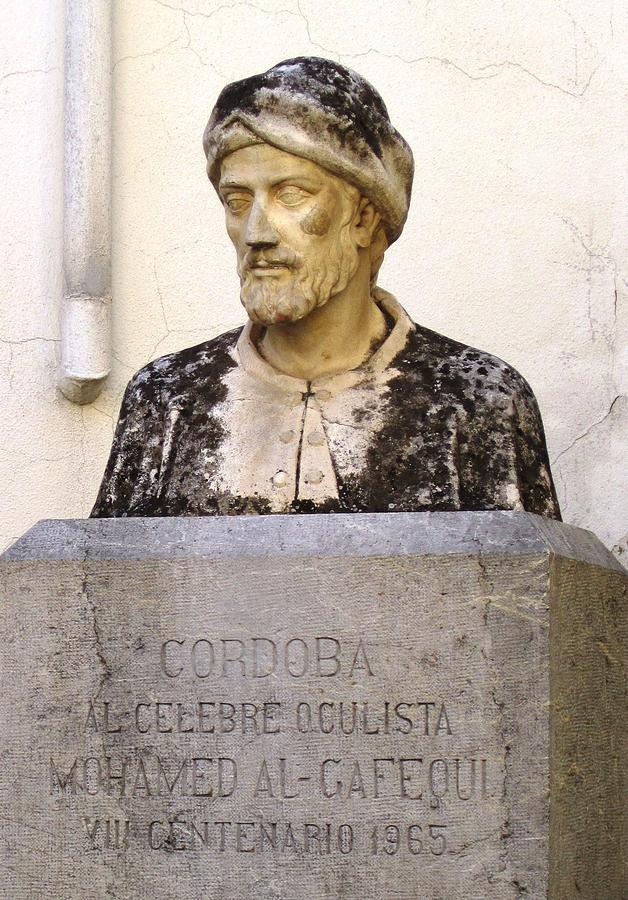 Cordoba Statue of Mohamed Al Gafequi Physician and Oculist Spain Photograph by John Shiron