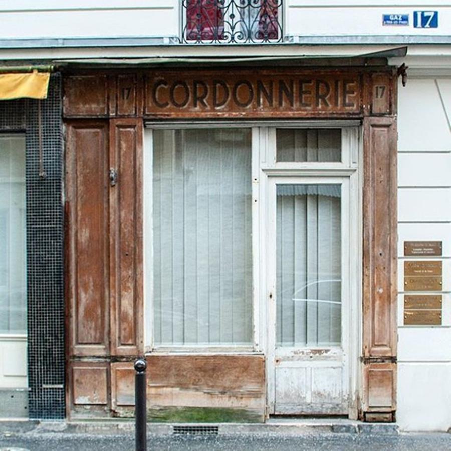 Paris Photograph - #cordonnerie #ruedelasabliere #paris by Pixdar Photographies