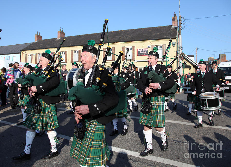 Musician Photograph - Corduff Pipe Band Carrickmacross Parade by Ros Drinkwater