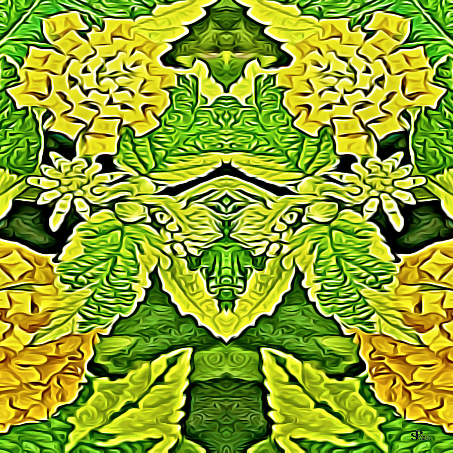 Flower Digital Art - Core of Creation by Pamela Storch