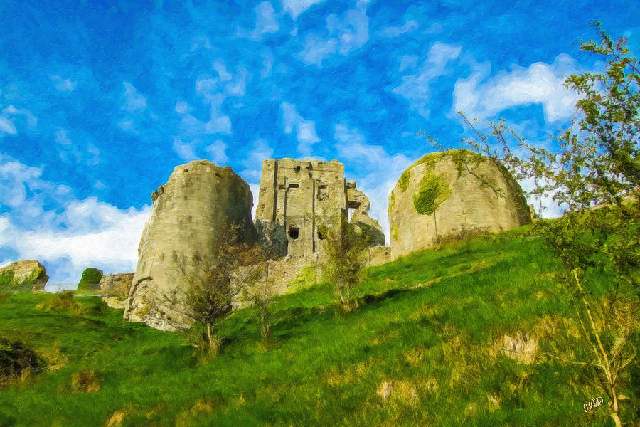 Corfe Castle ENG857799 Painting by Dean Wittle