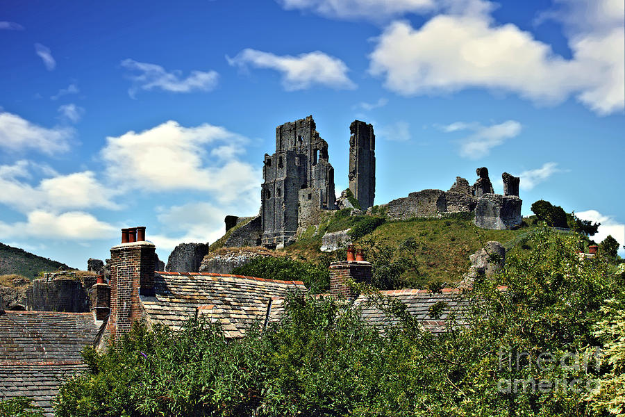 Corfe Rooftops Photograph by Richard Denyer