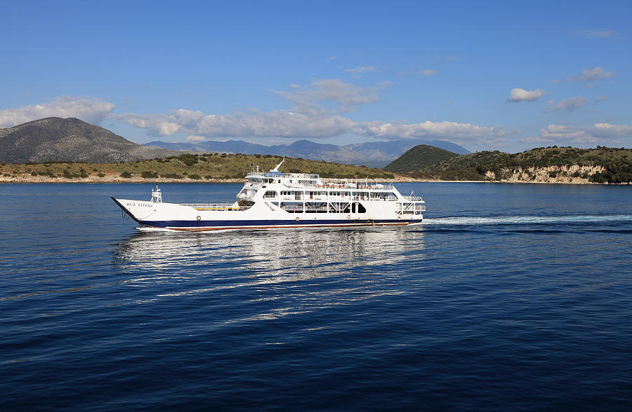 Corfu ferry Agia Irini Photograph by Paul Cowan