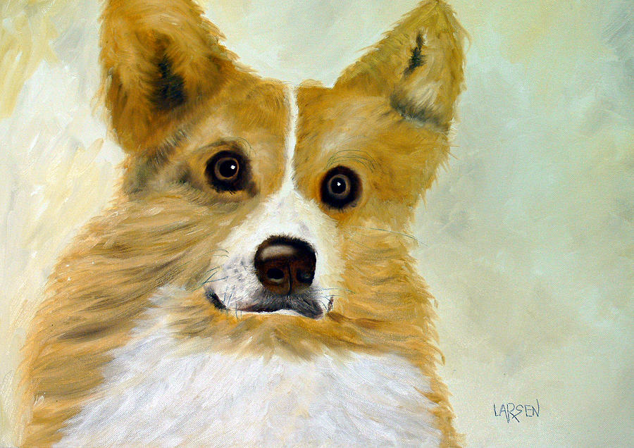 Corgi Painting by Dick Larsen Corgi Painting by Dick Larsen