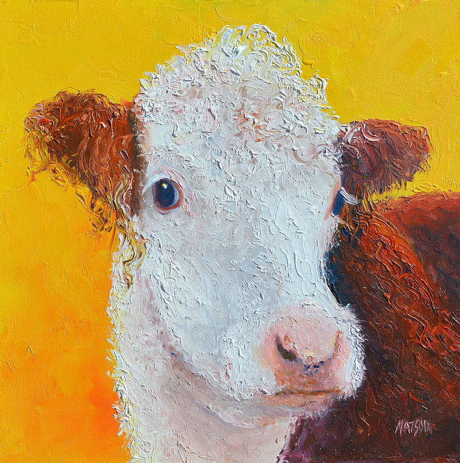 Coriander the Cow Painting by Jan Matson