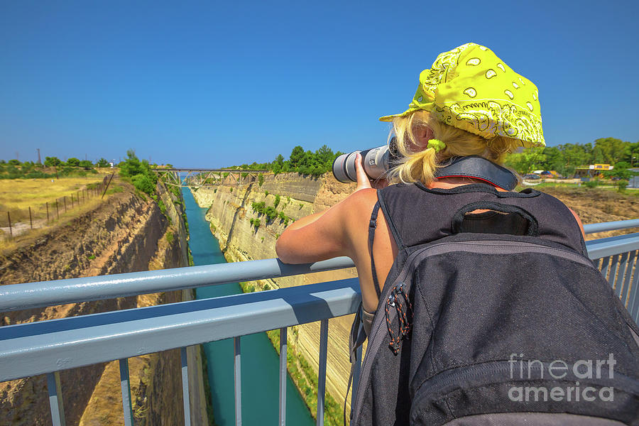 Corinth Canal Photographer Photograph by Benny Marty