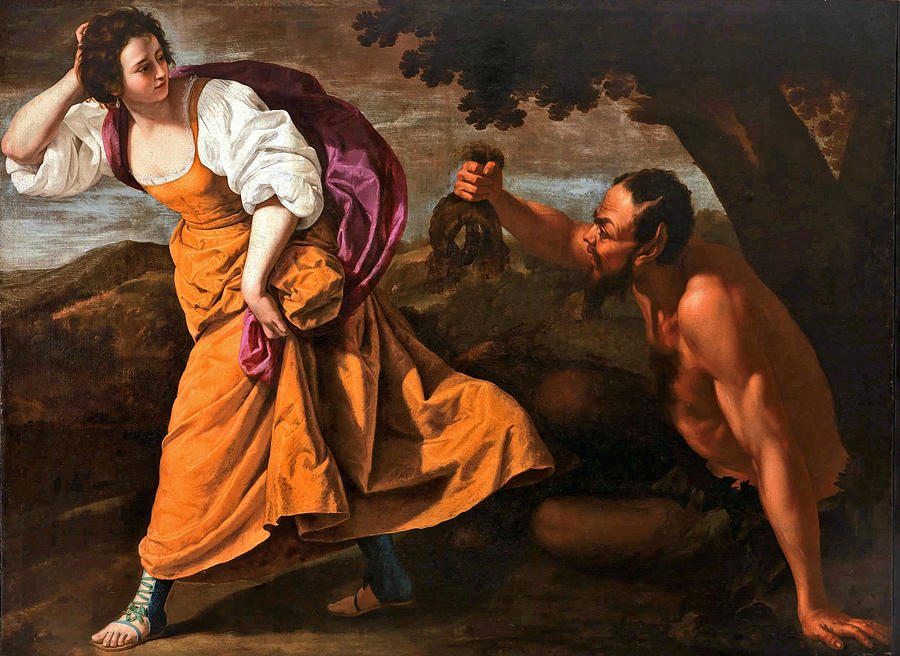 Corisca and the Satyr Painting by Artemisia Gentileschi