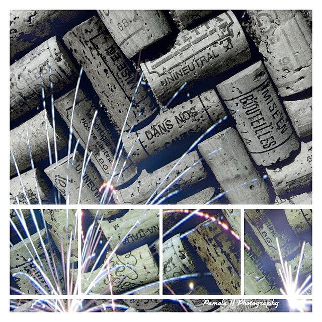 Wine Photograph - #corks #corked #celebration #fireworks by Pamela Harridine