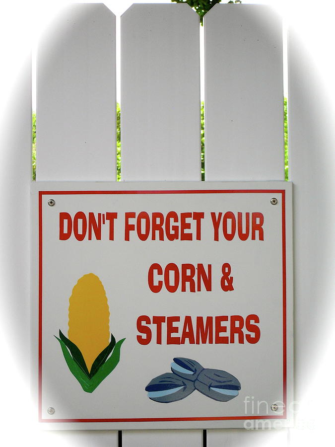 Corn and Steamers Photograph by Beth Saffer