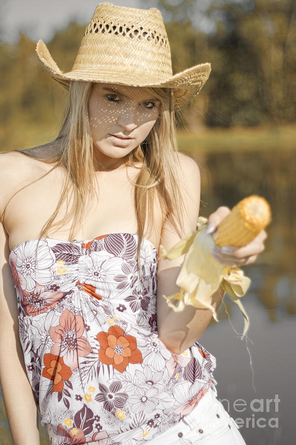 Corn Cob Cowgirl Photograph By Jorgo Photography Wall Art Gallery