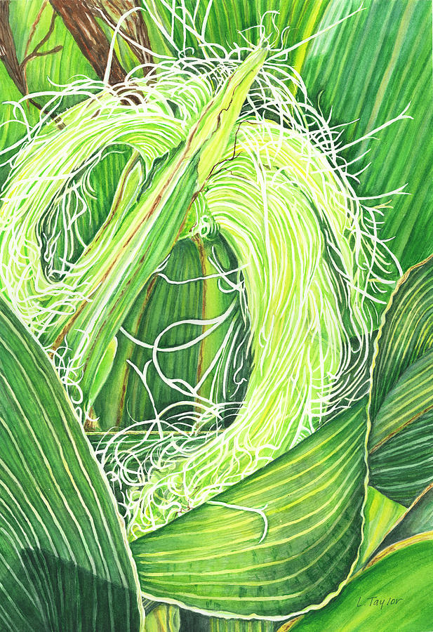 Corn Silk Painting by Lori Taylor