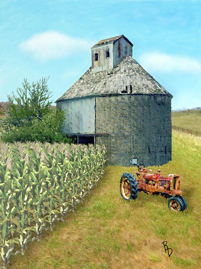 Corn Storage Digital Art by Ric Darrell