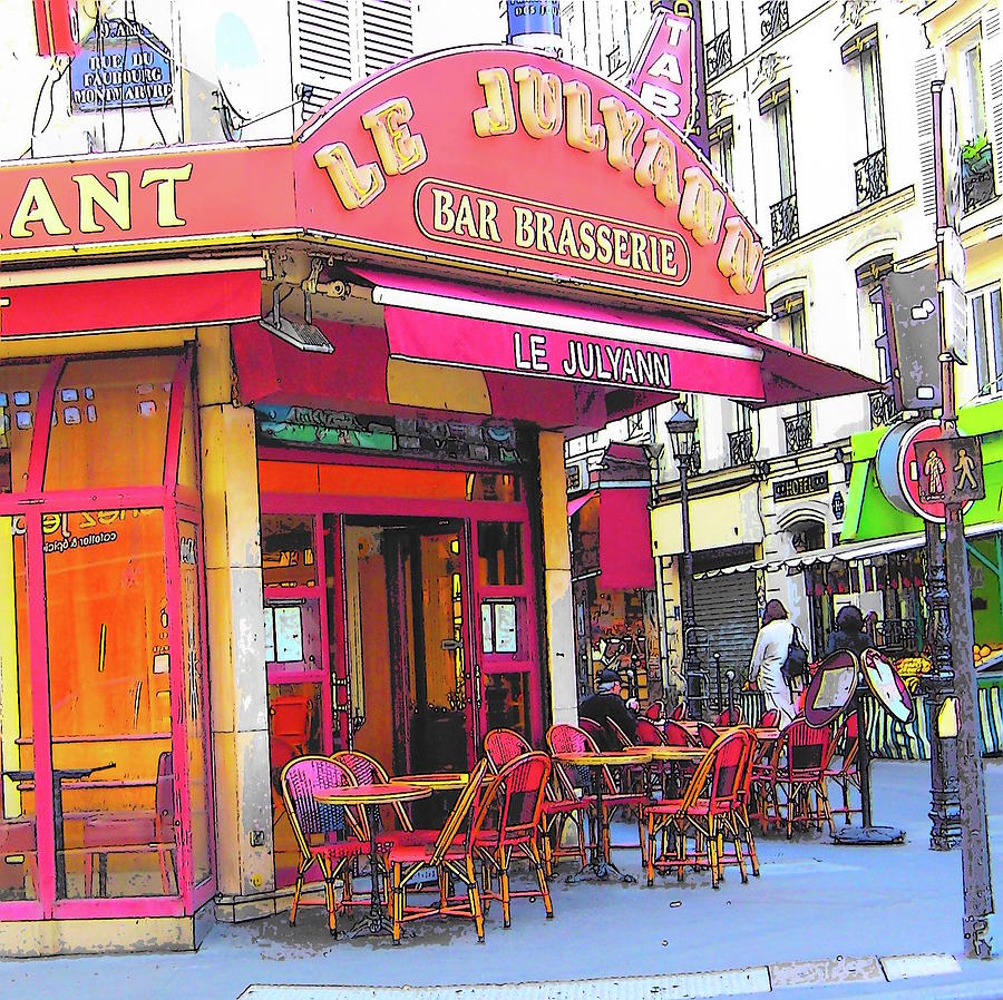 Corner Cafe in Montmartre Paris Photograph by Jan Matson