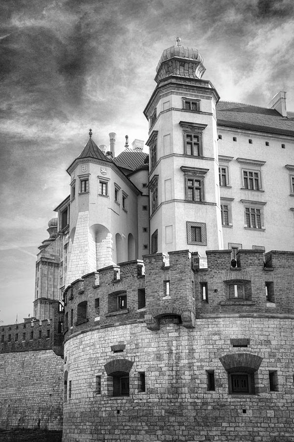 Corner Castle Black and White Photograph by Sharon Popek