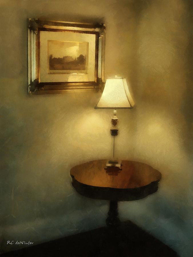 Still Life Painting - Corner Glow by RC DeWinter