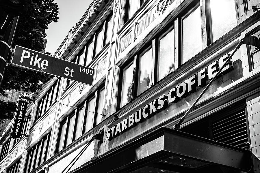 Corner of Pike St and Starbucks Photograph by Anthony Doudt