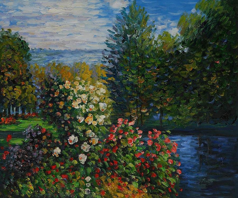 Claude Monet Painting - Corner Of The Garden At Montgeron by Pam Neilands