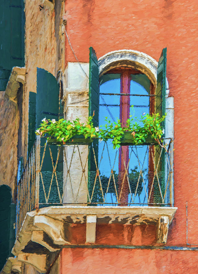Corner Window In Venice Photograph by Gary Slawsky