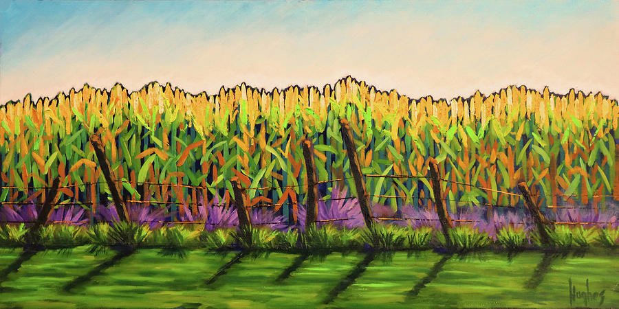 Cornfield Color Painting by Kevin Hughes