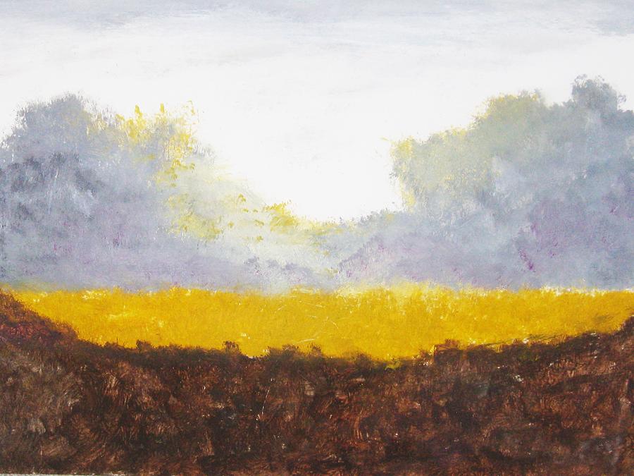 Cornfields Aglow Painting by Trilby Cole
