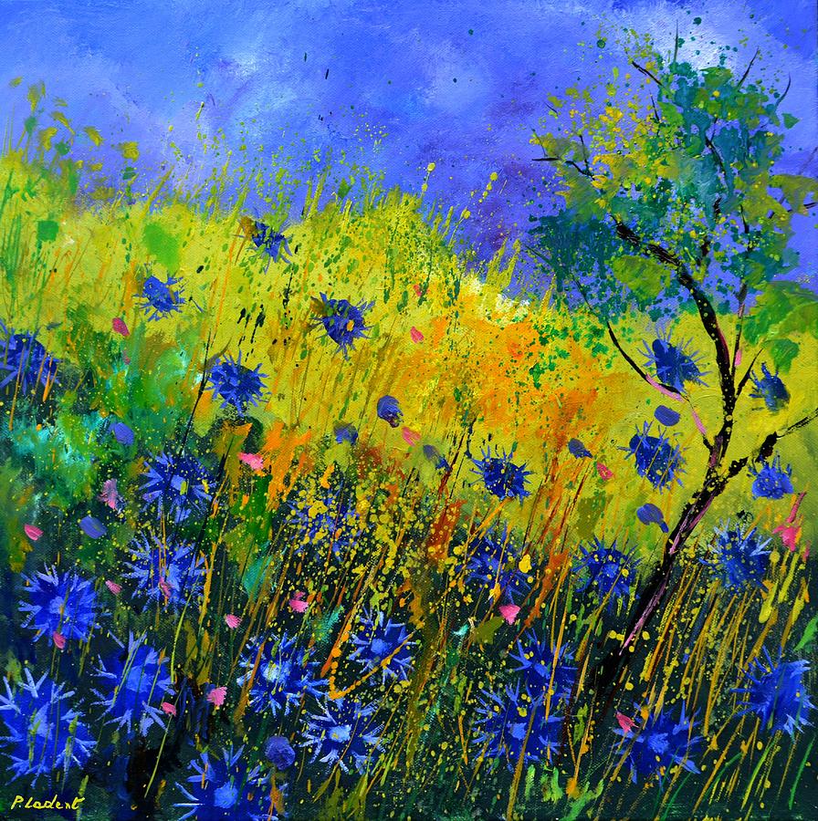 Flower Painting - Cornflowers 558180 by Pol Ledent