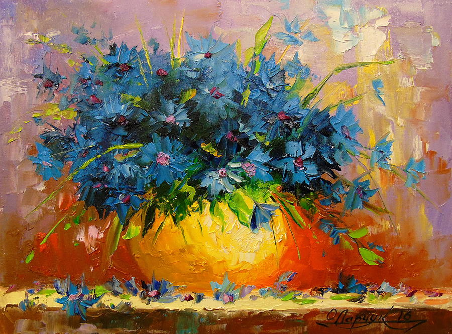 Cornflowers Painting by Olha Darchuk - Fine Art America