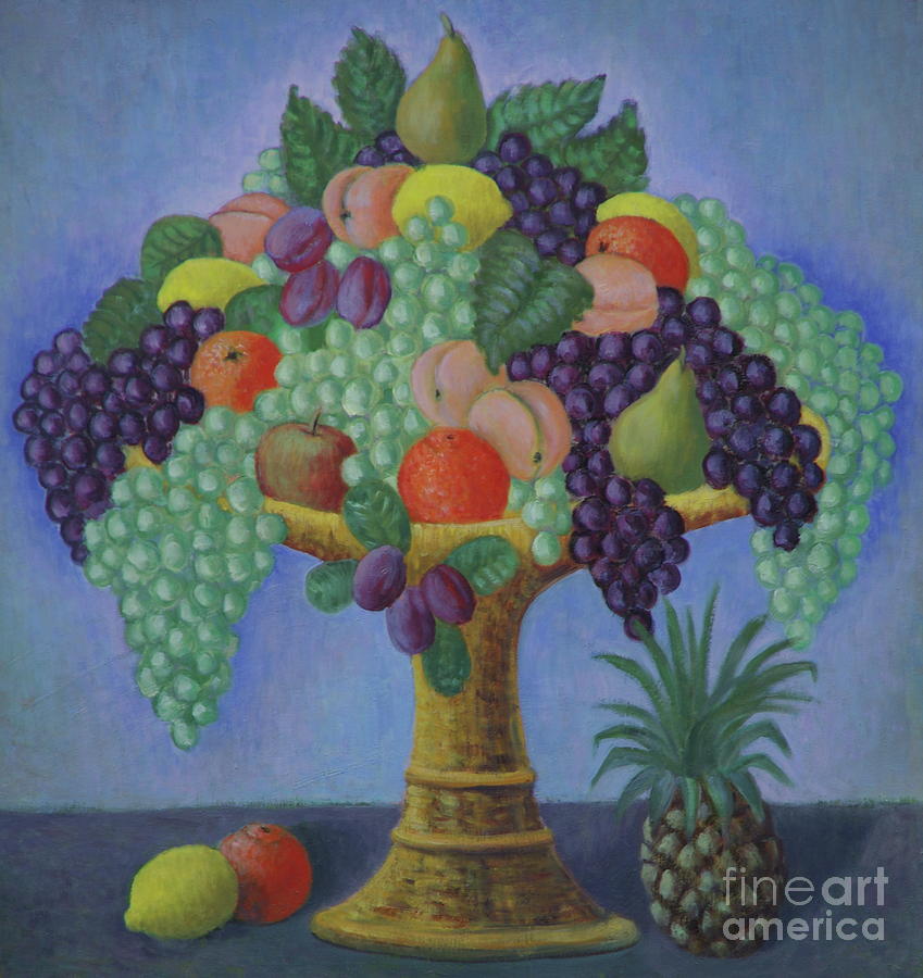 Grape Painting - Cornucopia by Ruth Addinall