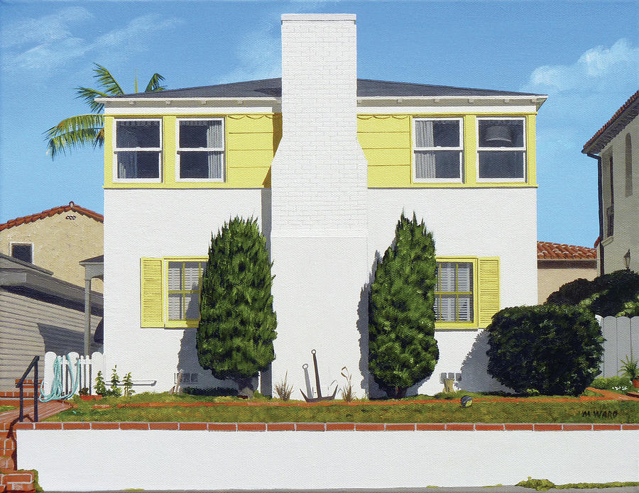 House Painting - Corona del Mar house by Michael Ward