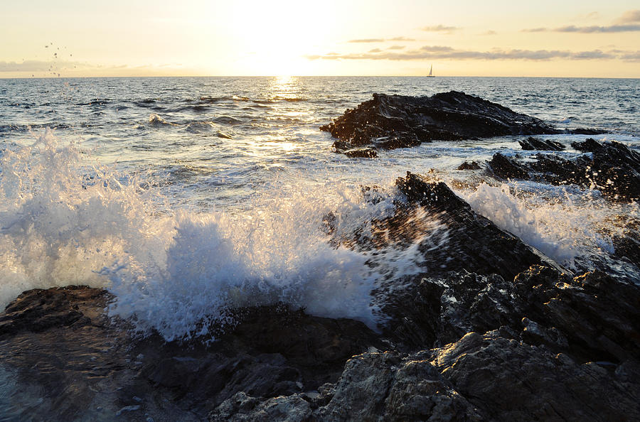 Corona del Mar Splash Photograph by Kyle Hanson - Fine Art America