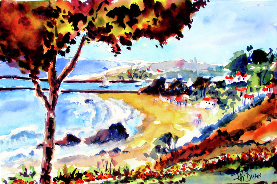 Corona Del Mar Tree Painting by John Dunn