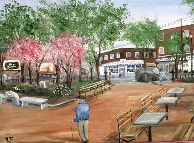 Corona Painting - Corona Park On A Nice Day  by Richard Finnell