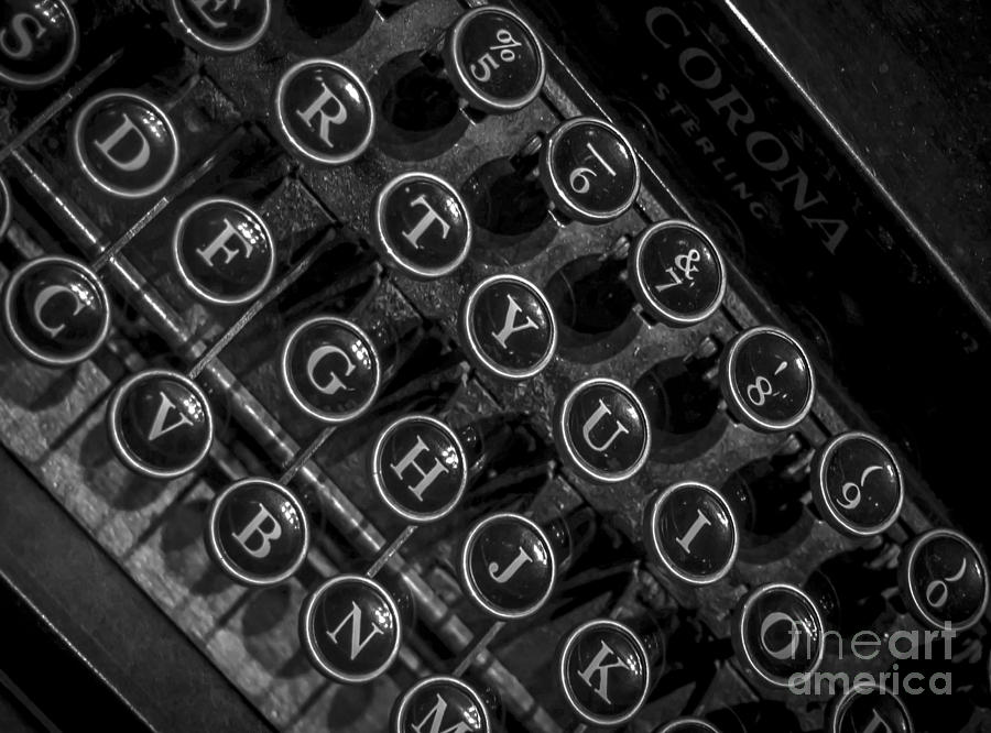 Corona Typewriter Keys Photograph by James Aiken