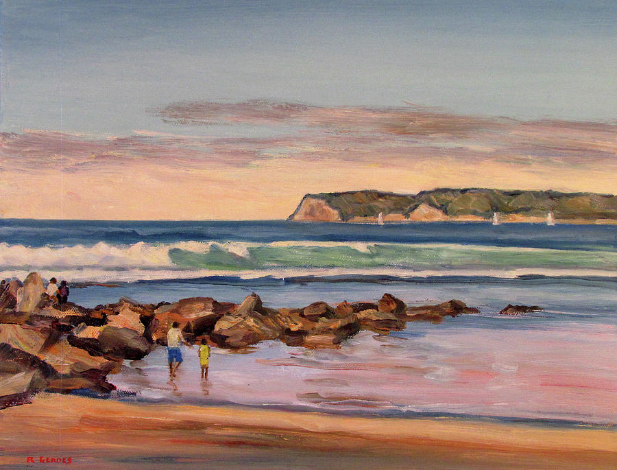 Impressionism Painting - Coronado Beach with Point Loma by Robert Gerdes