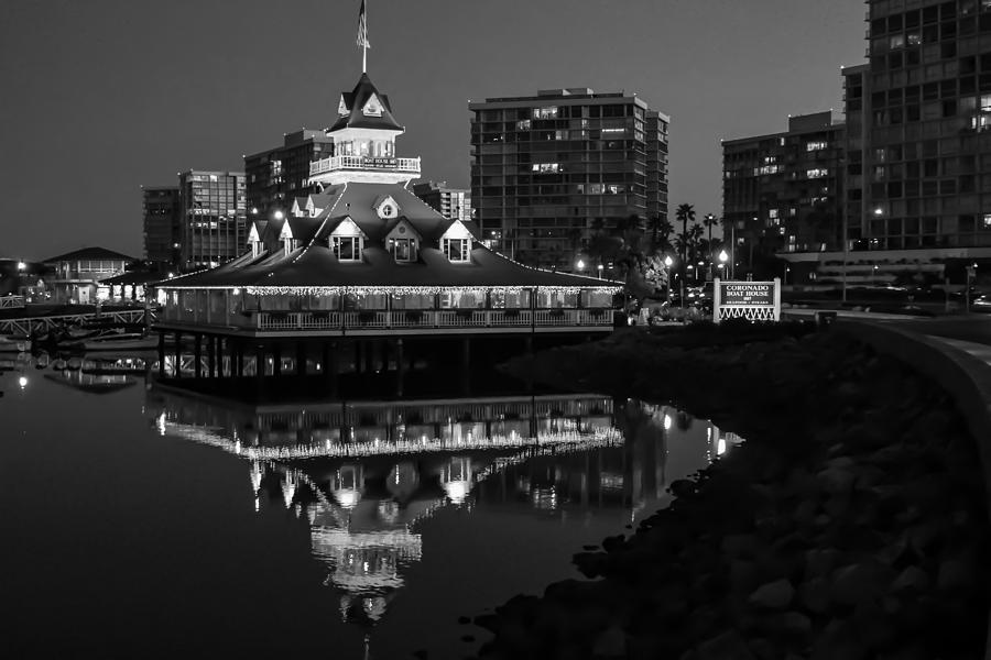 San Photograph - Coronado Boat House by Robert Aycock San Photograph - Coronado Boat House by Robert Aycock