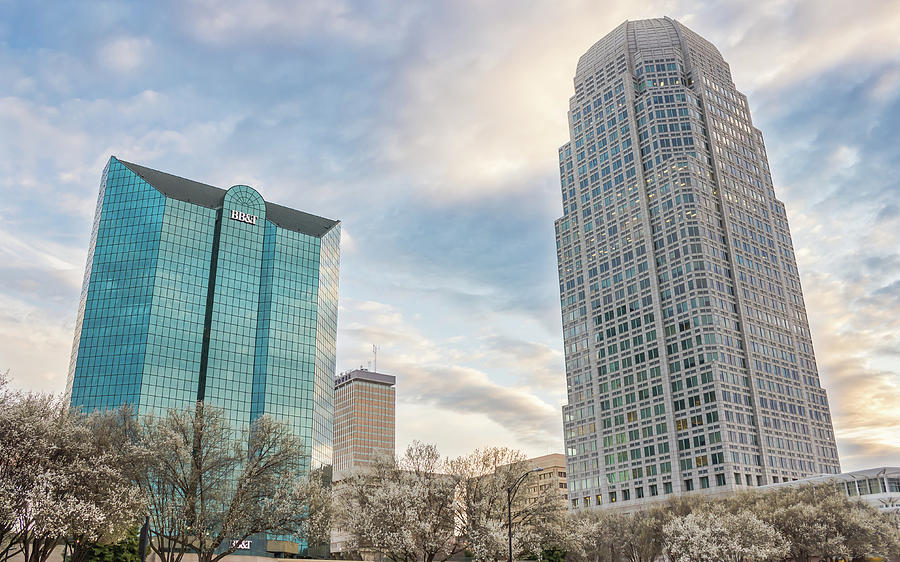 Corpening Plaza in Winston-Salem at Dawn Photograph by Bryan Pollard ...