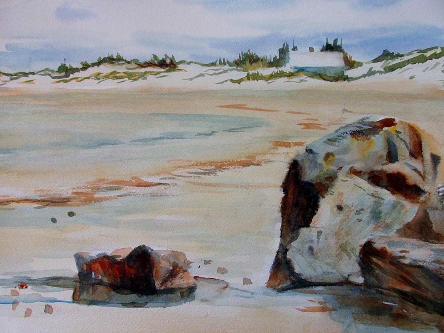 Tree Painting - Corporation Beach  by Linda Emerson