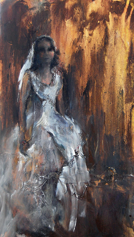 Bride Painting - Corpse Bride by Nancy Murdoch