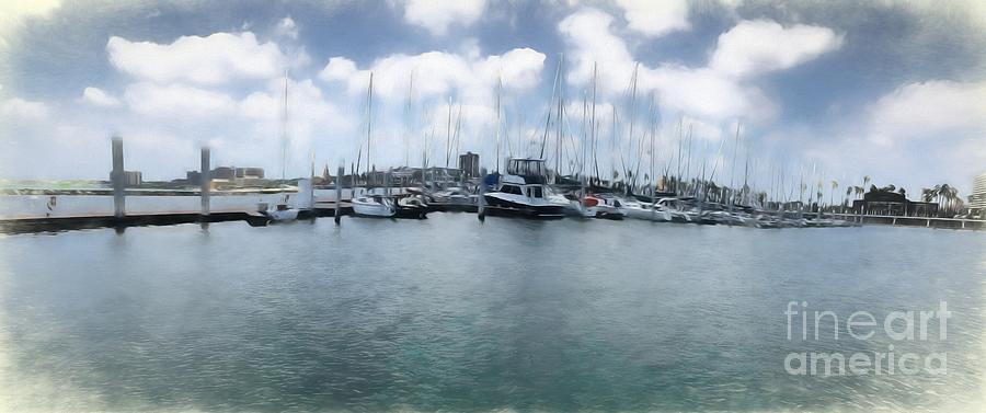 Corpus Christi Bay Marina Photograph by Luther Fine Art