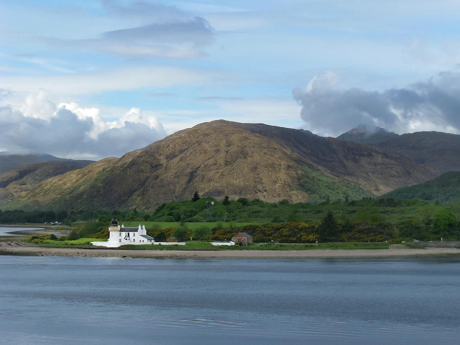 Corran Ferry and Lighthouse Photograph by Kristen Wilkinson