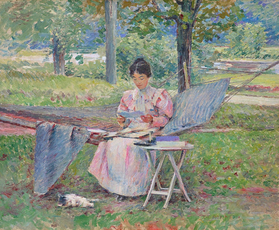 Correspondence Painting by Theodore Robinson