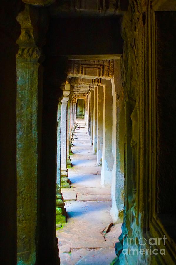 Corridor Angkor Wat Photograph