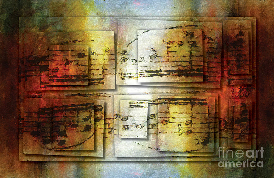 Music Digital Art - Corroded Cadence 2 by Lon Chaffin