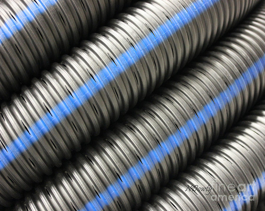 Corrugated Drain Pipe Photograph by Natalie Dowty