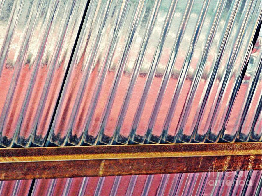 Corrugated Metal Abstract 1   Photograph by Sarah Loft